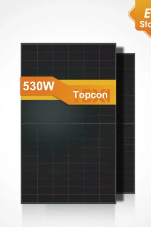 530W Full-Black Bifacial N-Type TOPCon Solar Panel (BSM530M10-60HNH)