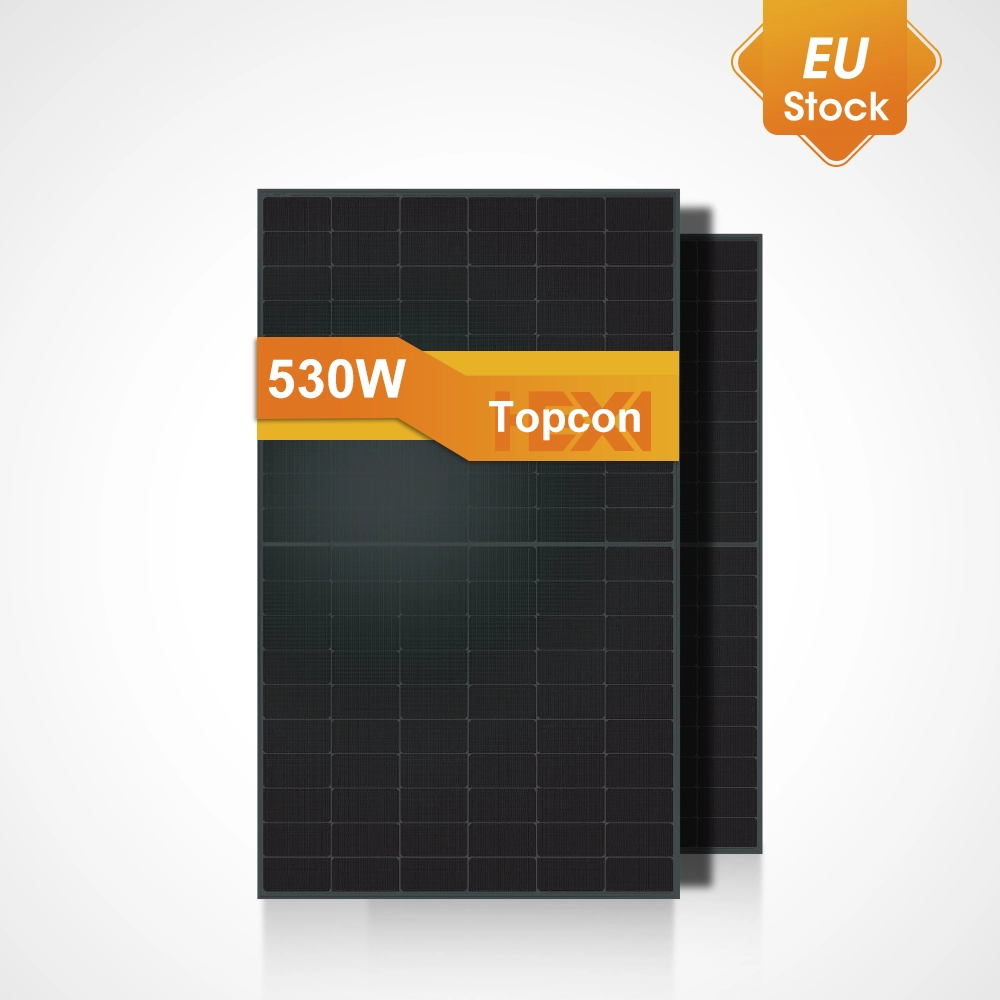 530W Full-Black Bifacial N-Type TOPCon Solar Panel (BSM530M10-60HNH)